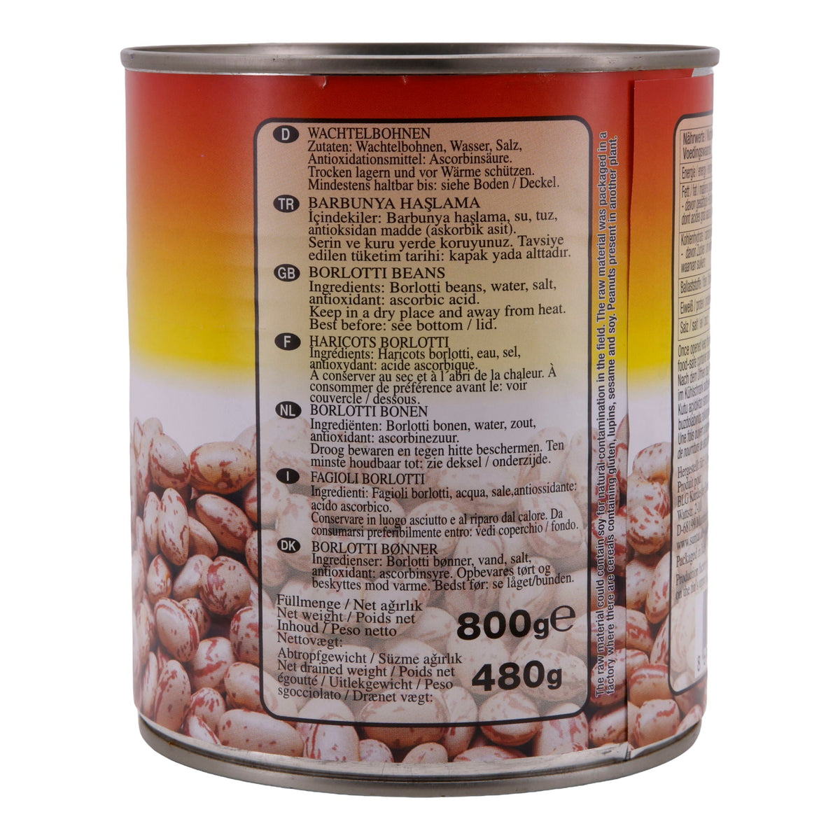 Wachtelbohnen Suntat | Hülsenfrüchte | Vielseitige Hülsenfrüchte | 800 g SUNTAT