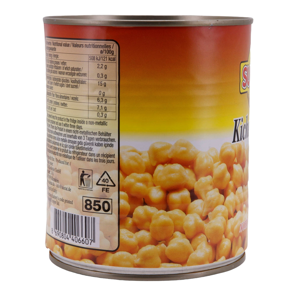 Kichererbsen Suntat | Hülsenfrüchte | Vielseitig | 800 g SUNTAT