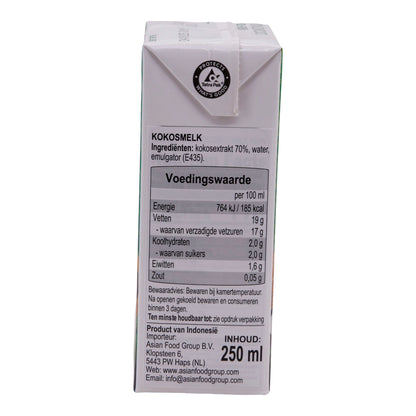 Latte di cocco Aroy-D | Originale | Cremoso e aromatico | 250 ml