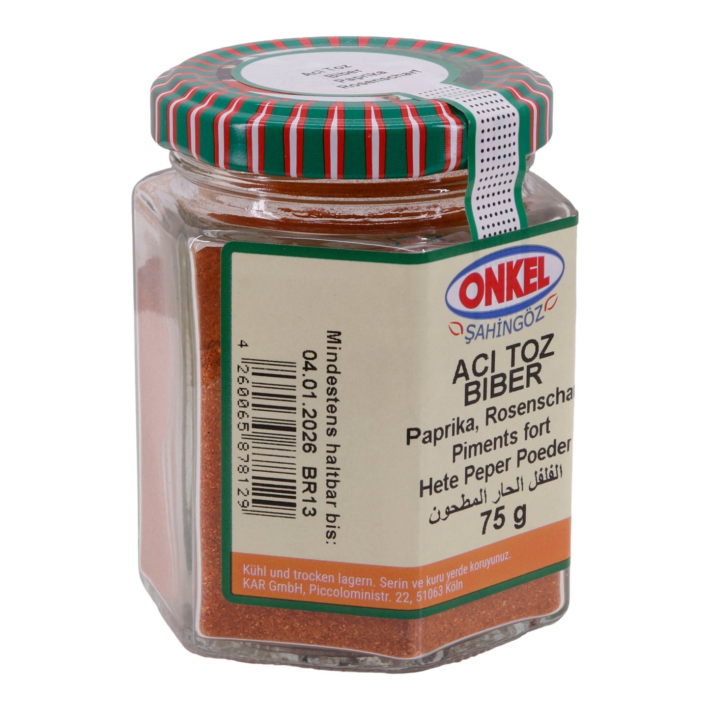 Aci Toz Biber Onkel Şahingöz | Paprika | Rosenscharf | 75 g