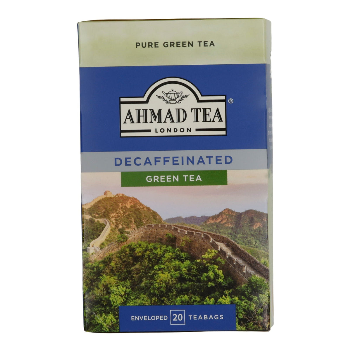 Ahmad Tea Decaffeinated Green Tea | Grüner Tee entkoffeiniert | 20 Teebeutel | Koffeinfrei & Mild