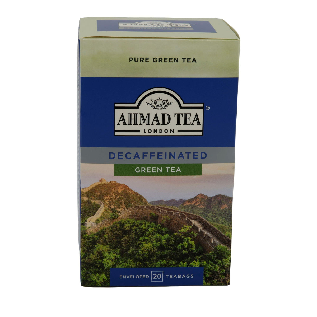 Ahmad Tea Decaffeinated Green Tea | Grüner Tee entkoffeiniert | 20 Teebeutel | Koffeinfrei & Mild