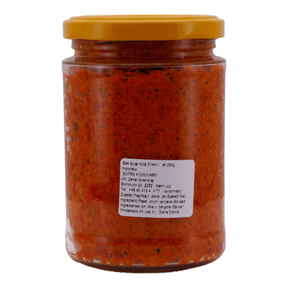 Ajvar Baš | Dolce | Pasta di peperoni con peperoni grigliati, tradizionale e versatile | 290 g