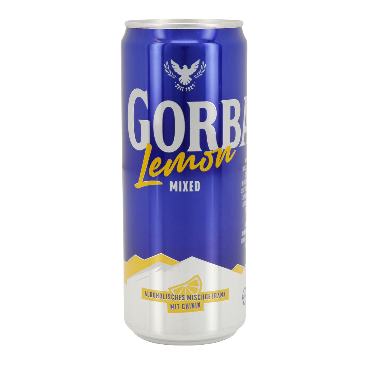 Alkoholisches Mischgetränk Gorbatschow Lemon | Wodka-Mix mit Chinin | 10 % vol | 0,33 l Dose Wodka Gorbatschow