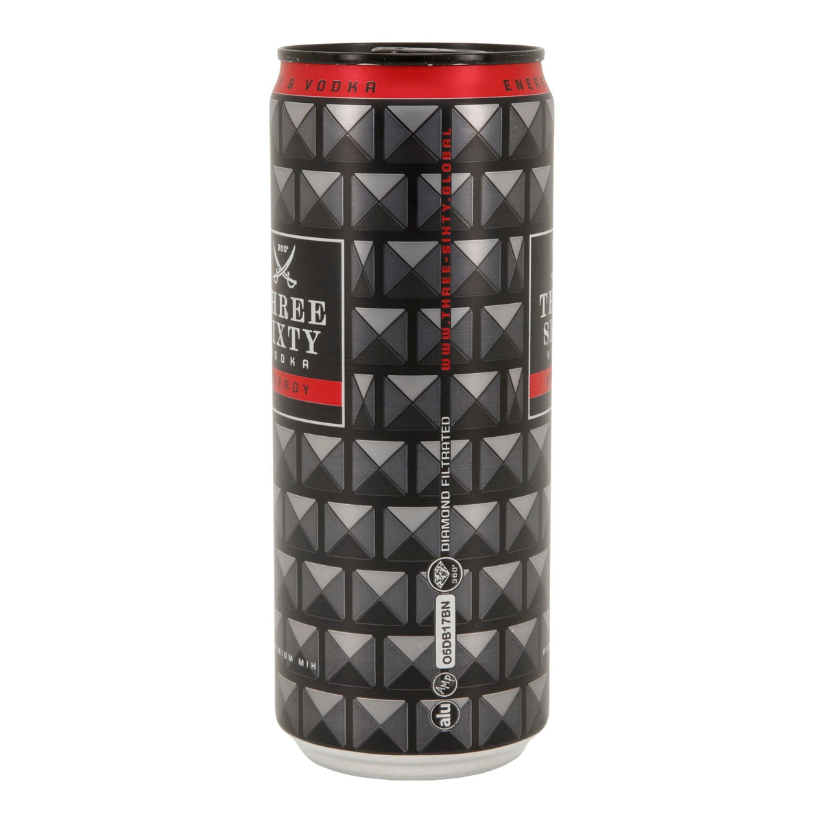 Alkoholisches Mischgetränk Three Sixty Vodka | Energy | 10 % vol | 0,33 l Dose Three Sixty