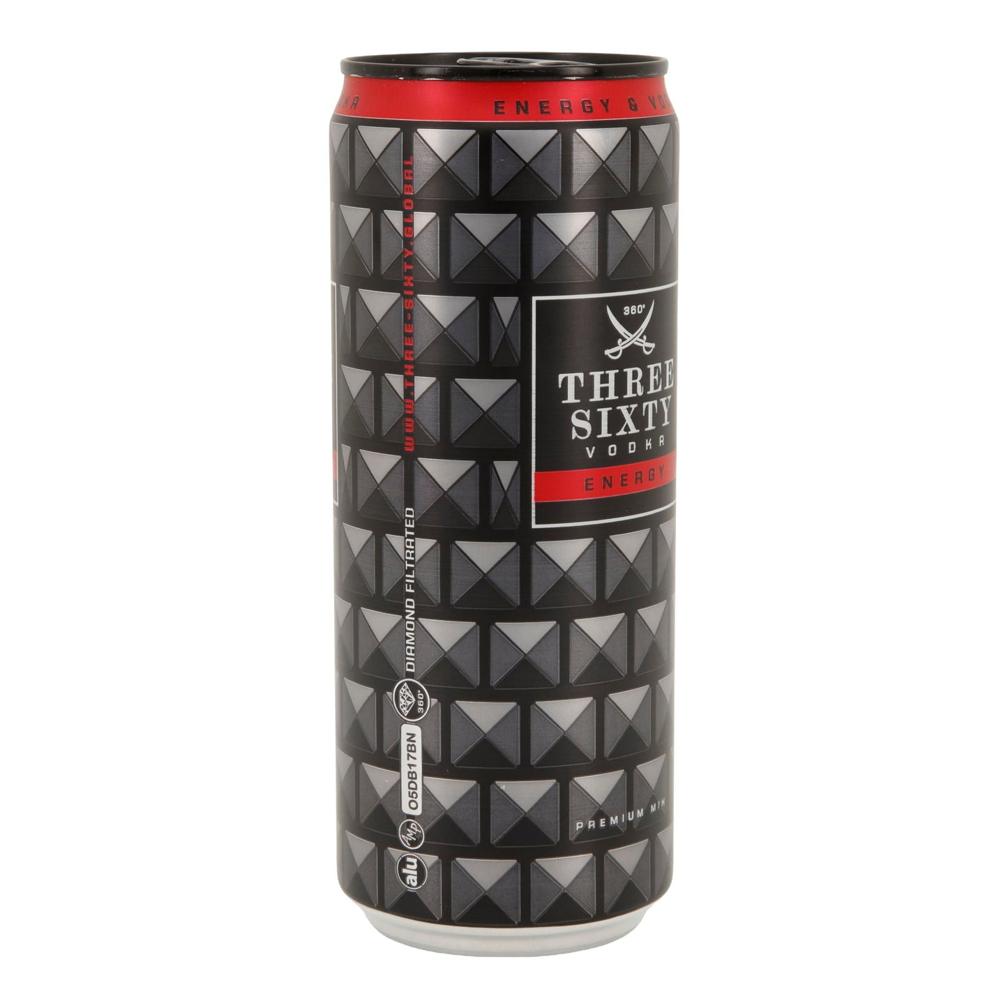 Alkoholisches Mischgetränk Three Sixty Vodka | Energy | 10 % vol | 0,33 l Dose