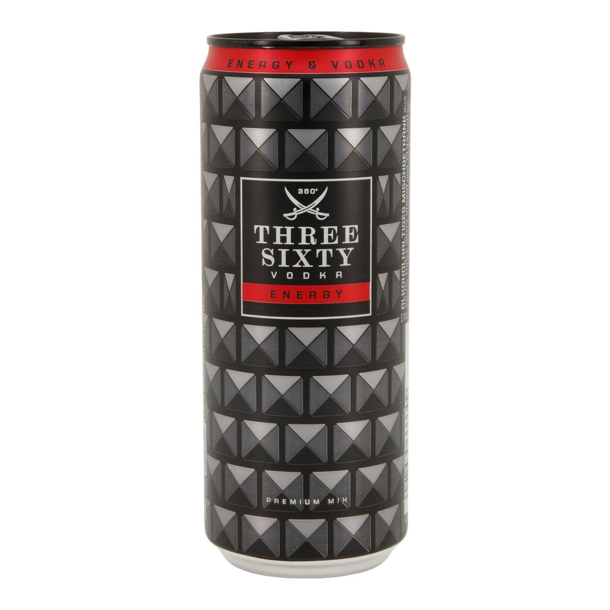 Alkoholisches Mischgetränk Three Sixty Vodka | Energy | 10 % vol | 0,33 l Dose