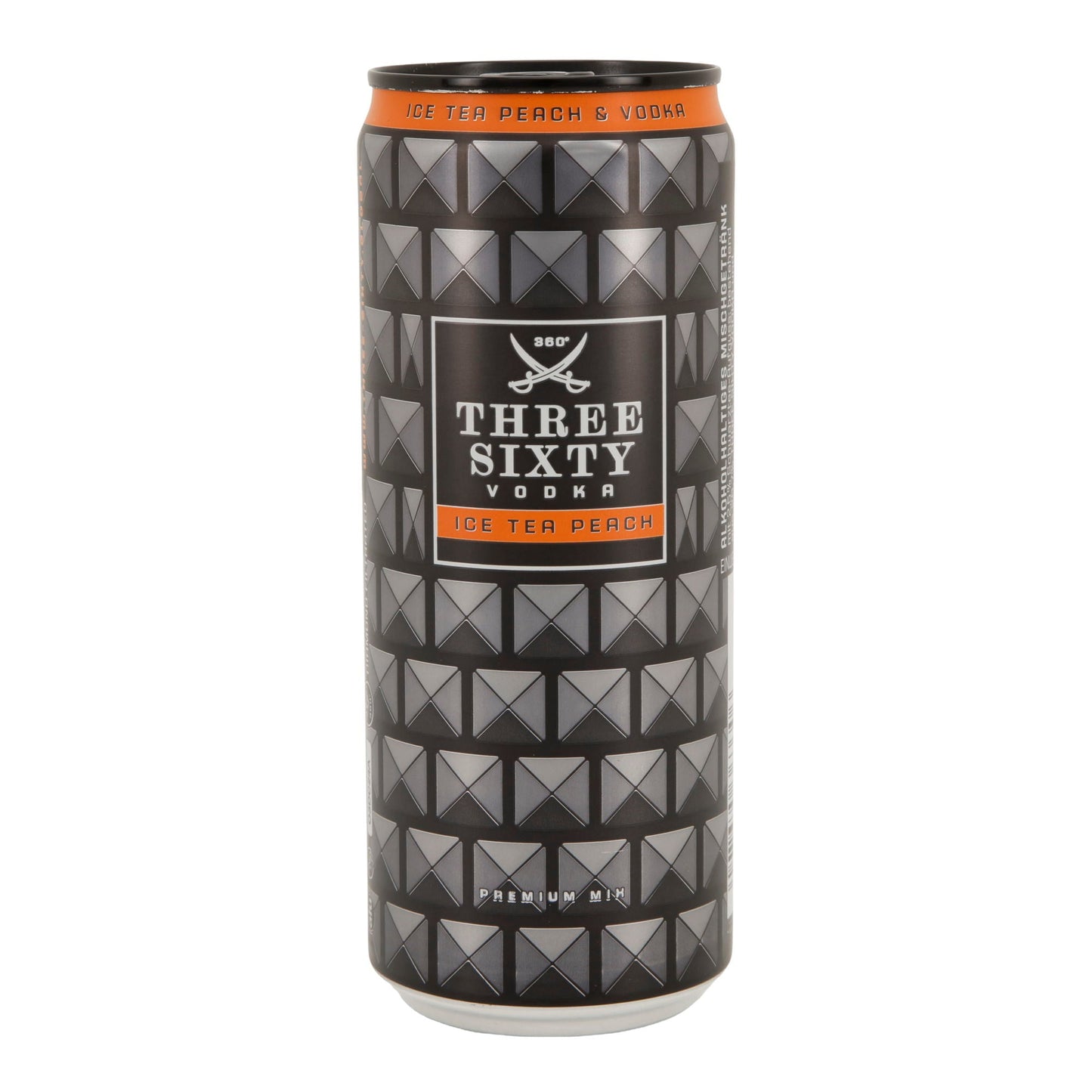 Alkoholisches Mischgetränk Three Sixty Vodka | Ice Tea Peach | 10 % vol | 0,33 l Dose