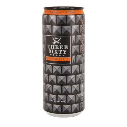 Alkoholisches Mischgetränk Three Sixty Vodka | Ice Tea Peach | 10 % vol | 0,33 l Dose
