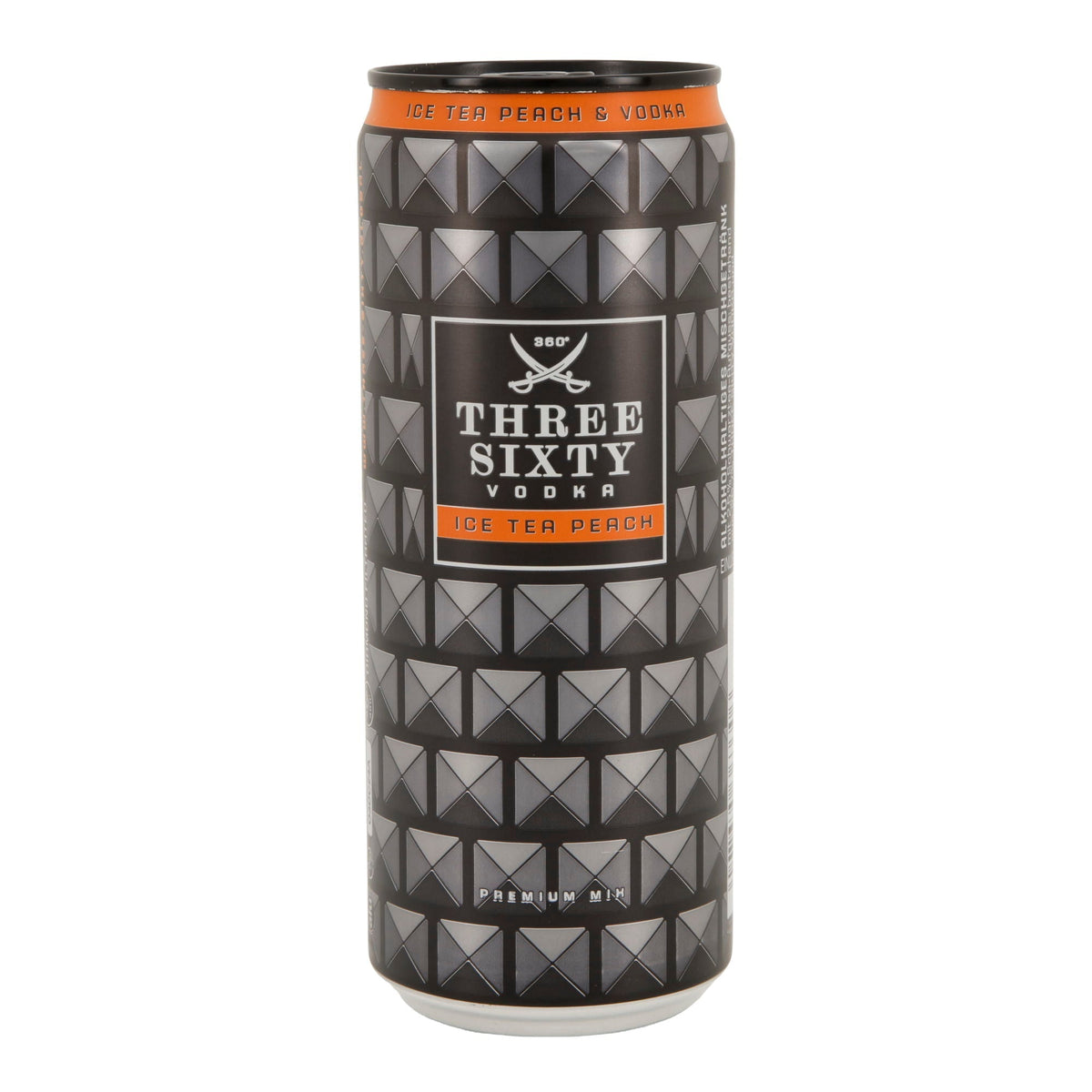 Alkoholisches Mischgetränk Three Sixty Vodka | Ice Tea Peach | 10 % vol | 0,33 l Dose Three Sixty
