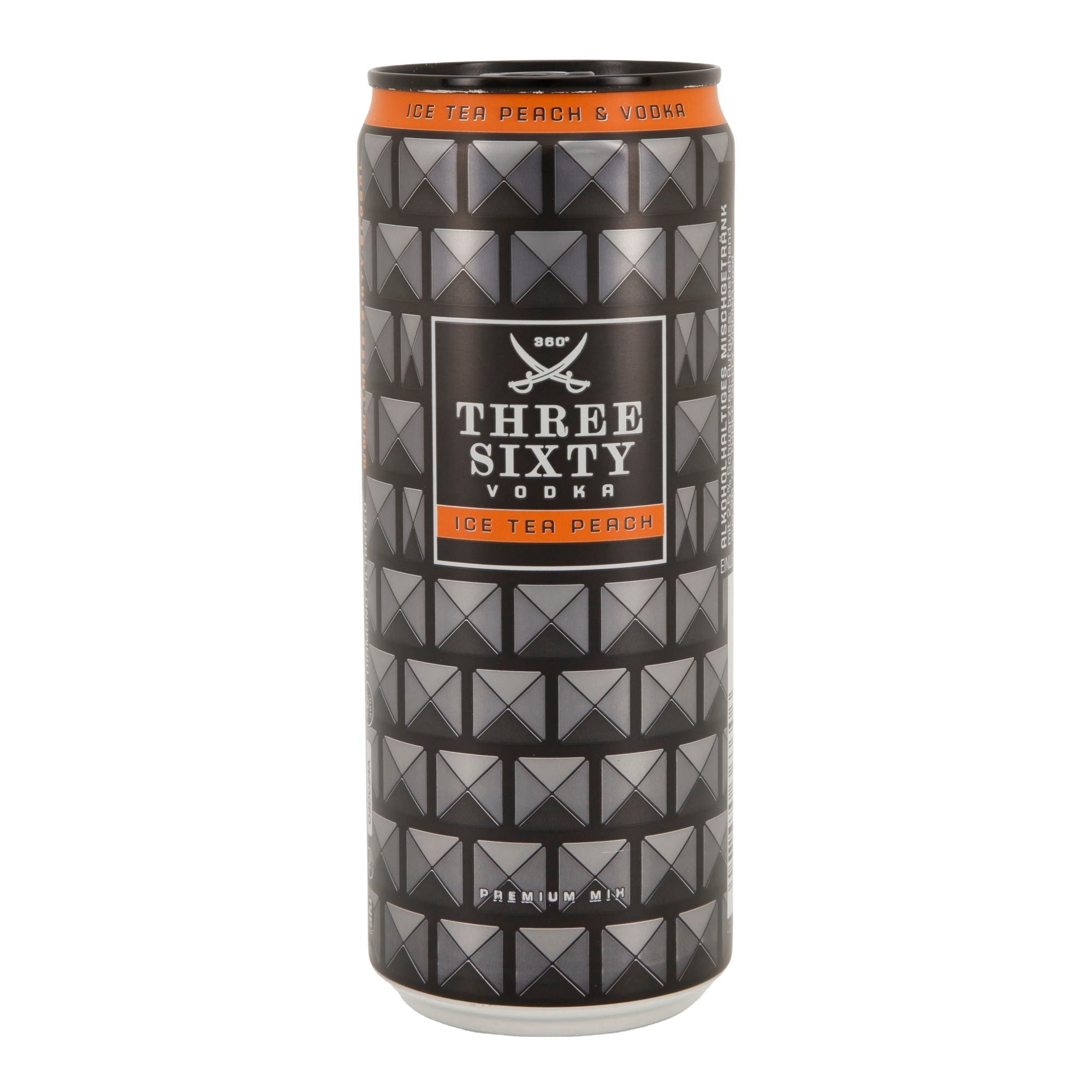 Alkoholisches Mischgetränk Three Sixty Vodka | Ice Tea Peach | 10 % vol | 0,33 l Dose Three Sixty