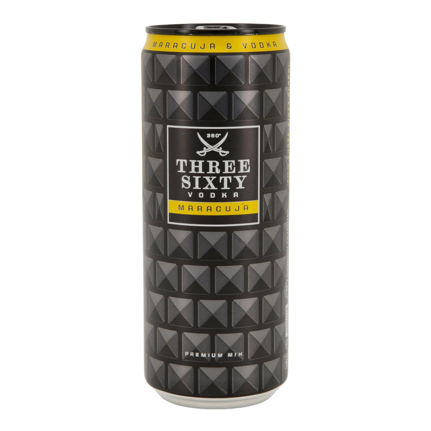 Alkoholisches Mischgetränk Three Sixty Vodka | Maracuja | 10 % vol | 0,33 l Dose