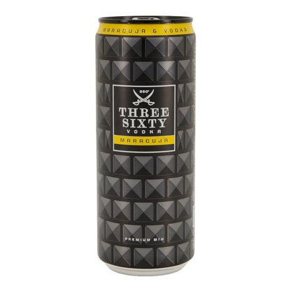 Alkoholisches Mischgetränk Three Sixty Vodka | Maracuja | 10 % vol | 0,33 l Dose