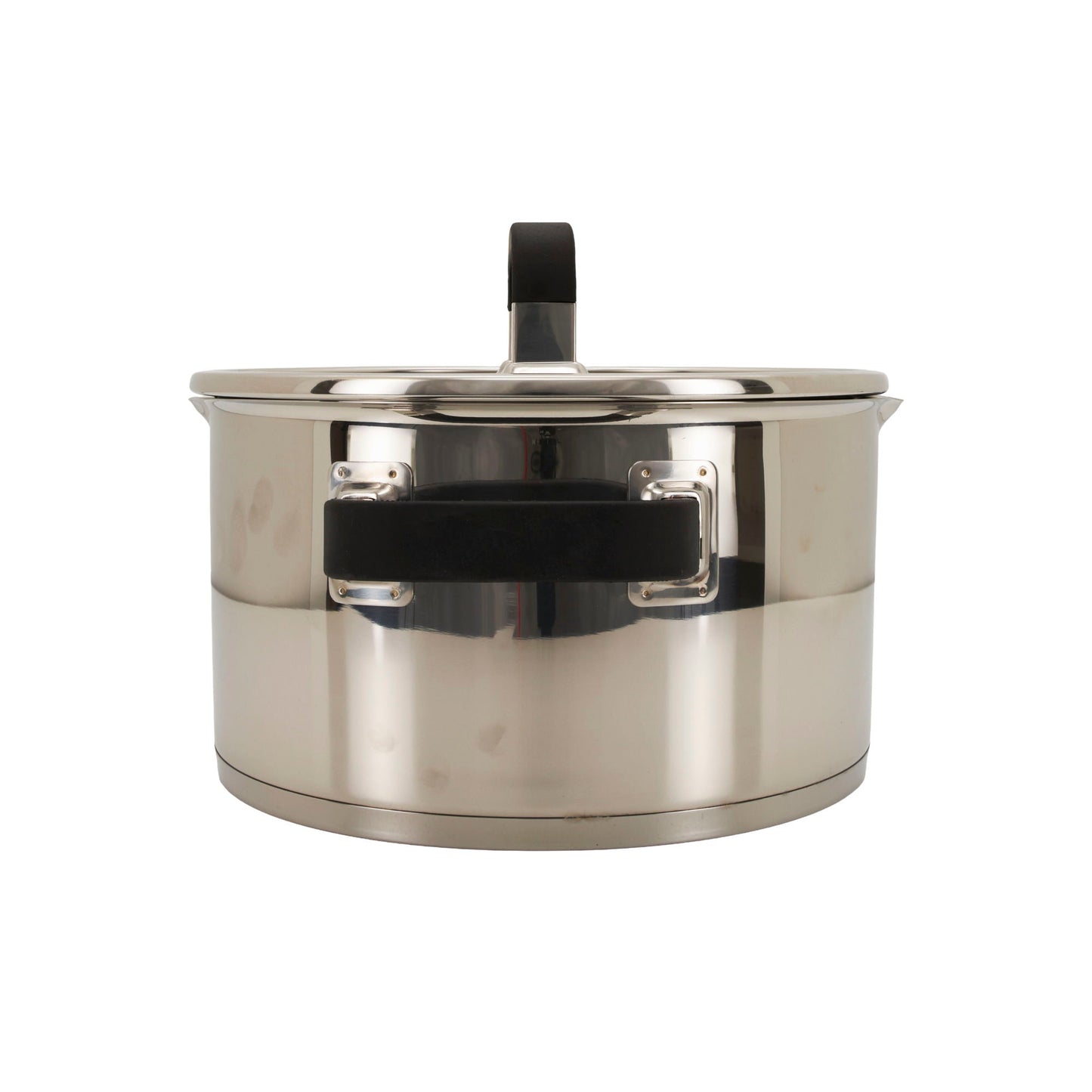 Almina Edelstahl Kochtopf – 22 cm, 4,5 Liter – Induktionsgeeignet mit Glasdeckel