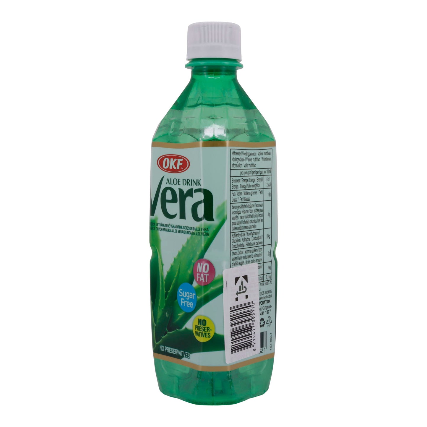Bevanda Aloe Vera OKF | Aloe Drink Vera | Senza zucchero, rinfrescante, senza grassi | 500 ml