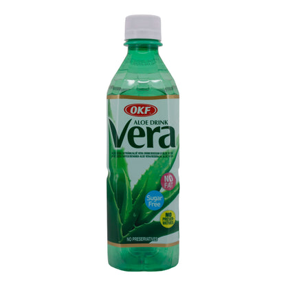Bevanda Aloe Vera OKF | Aloe Drink Vera | Senza zucchero, rinfrescante, senza grassi | 500 ml