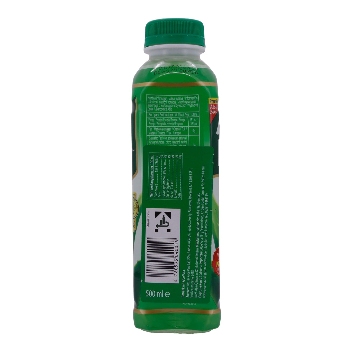 Aloe Vera Drink OKF | Aloe Vera King Original | Verfrissend, Premium | 500 ml