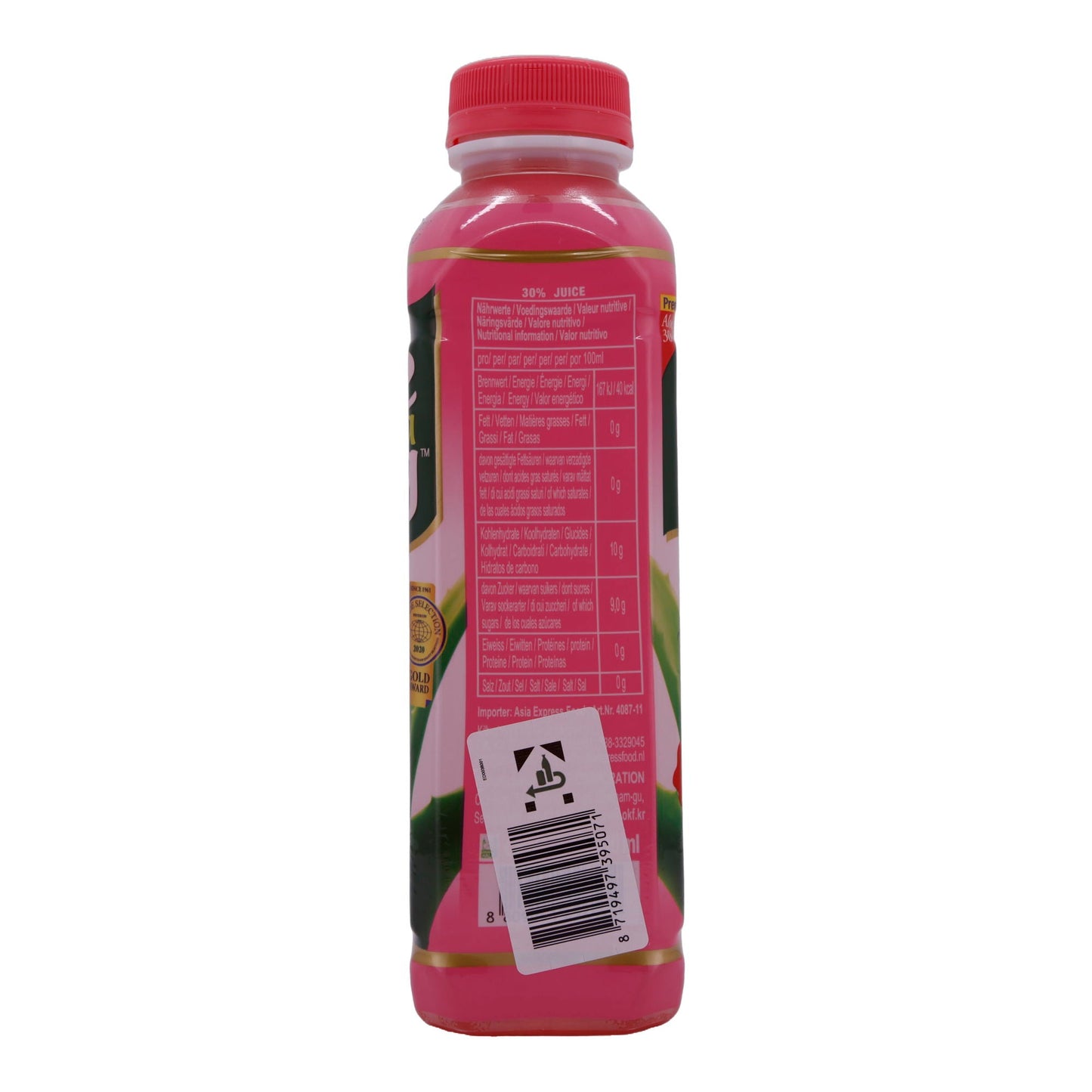 Aloe Vera Drink OKF | Aloe Vera King Premium Peach | Refreshing, with Peach Flavor | 500 ml
