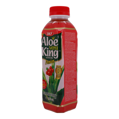 Aloe Vera King Drink OKF | Verfrissend drankje | Met cranberrysmaak | 500 ml