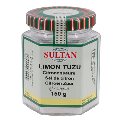 Sultan Limon Tuzu - Citric Acid, 150 g glass 