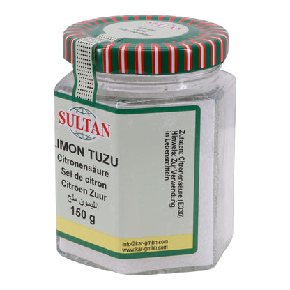 Sultan Limon Tuzu - Citric Acid, 150 g glass 