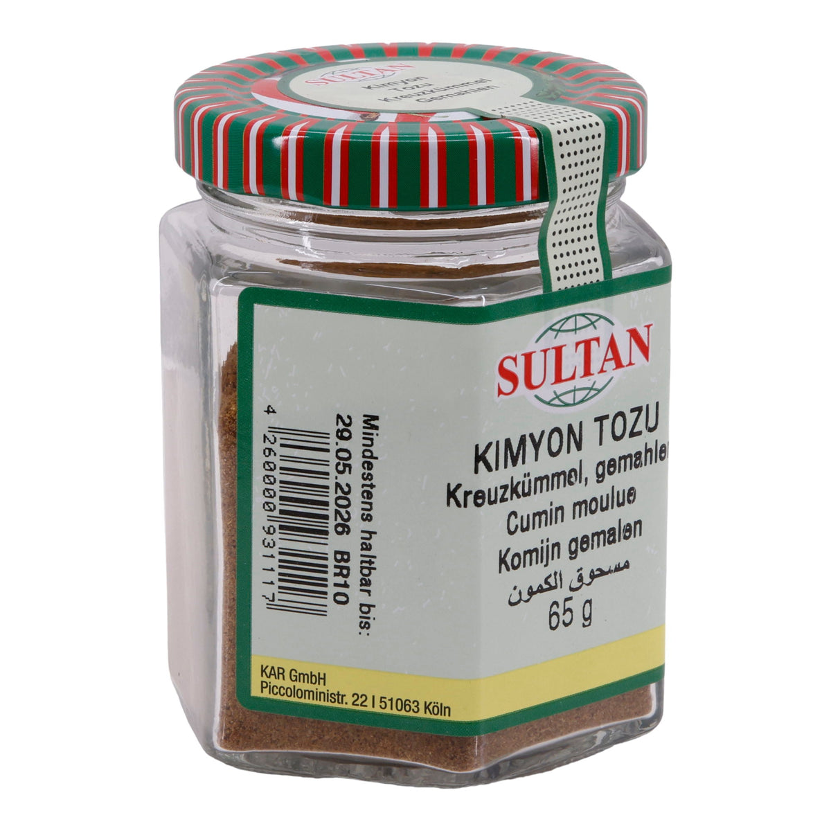 Kreuzkümmel Sultan | Kimyon Tozu | Gemahlen | 65 g Glas SULTAN
