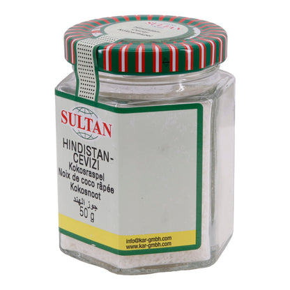 Kokosraspeln Sultan | Kokosraspeln | Fein, getrocknet, zum Backen & Desserts | 50g