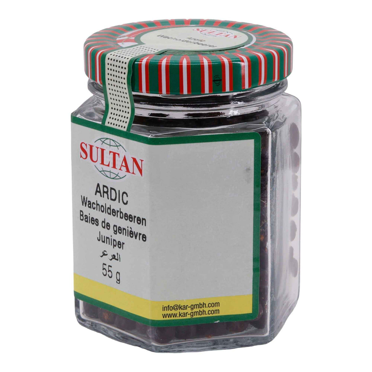 Gewürz Sultan | Wacholderbeeren | Getrocknet, Glas | 55 g