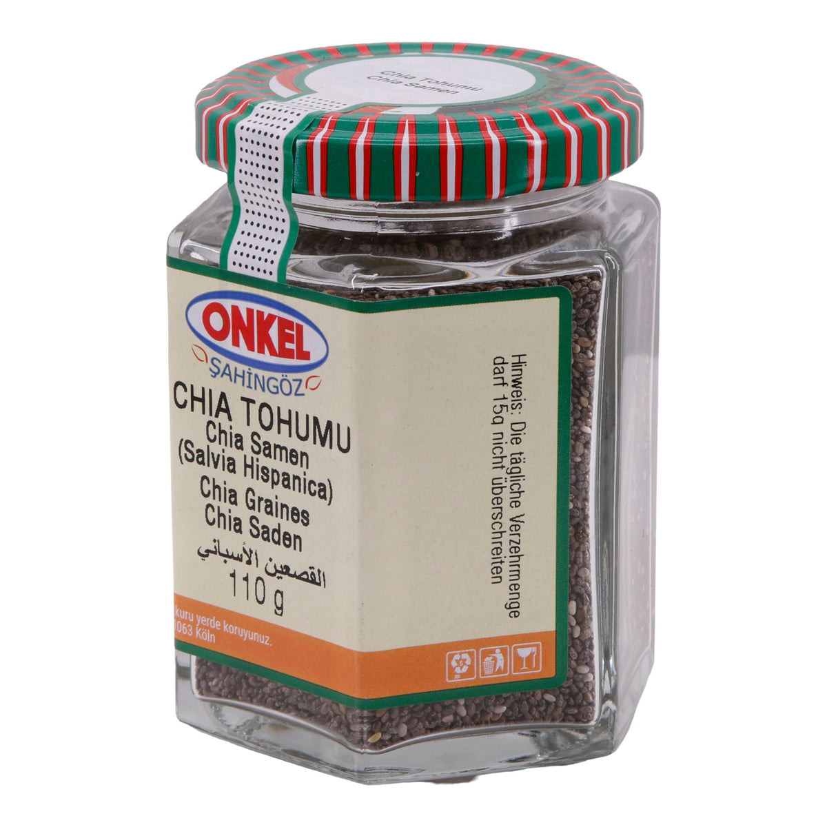 Chia Tohumu Onkel Şahingöz | Samen | Chia Samen | 110 g ONKEL SAHINGÖZ