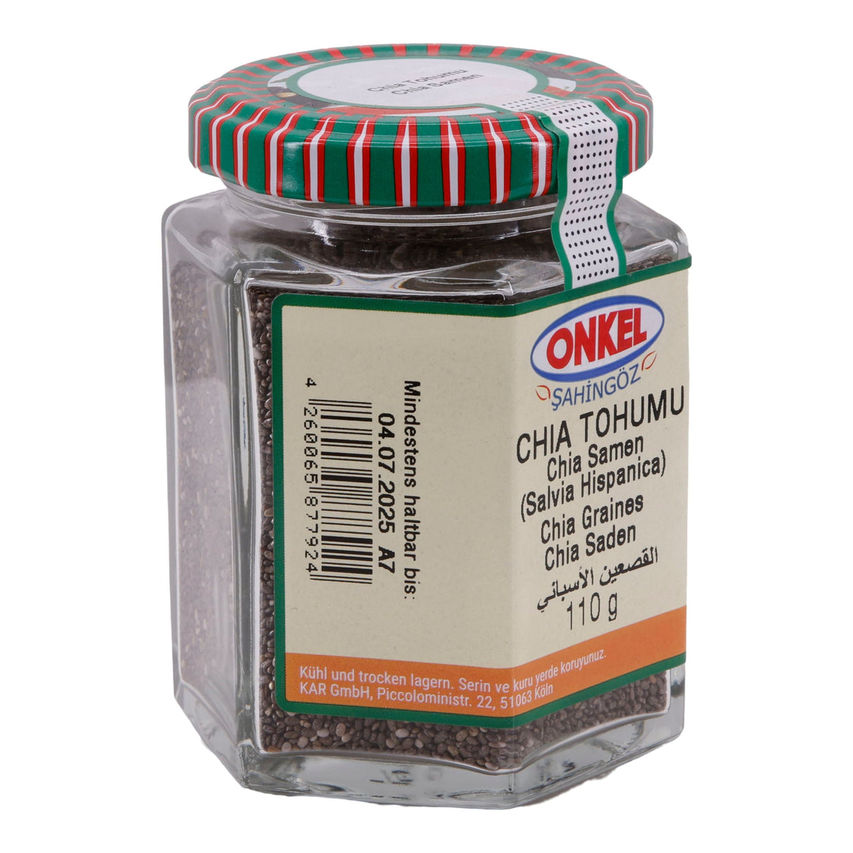 Chia Tohumu Onkel Şahingöz | Samen | Chia Samen | 110 g ONKEL SAHINGÖZ