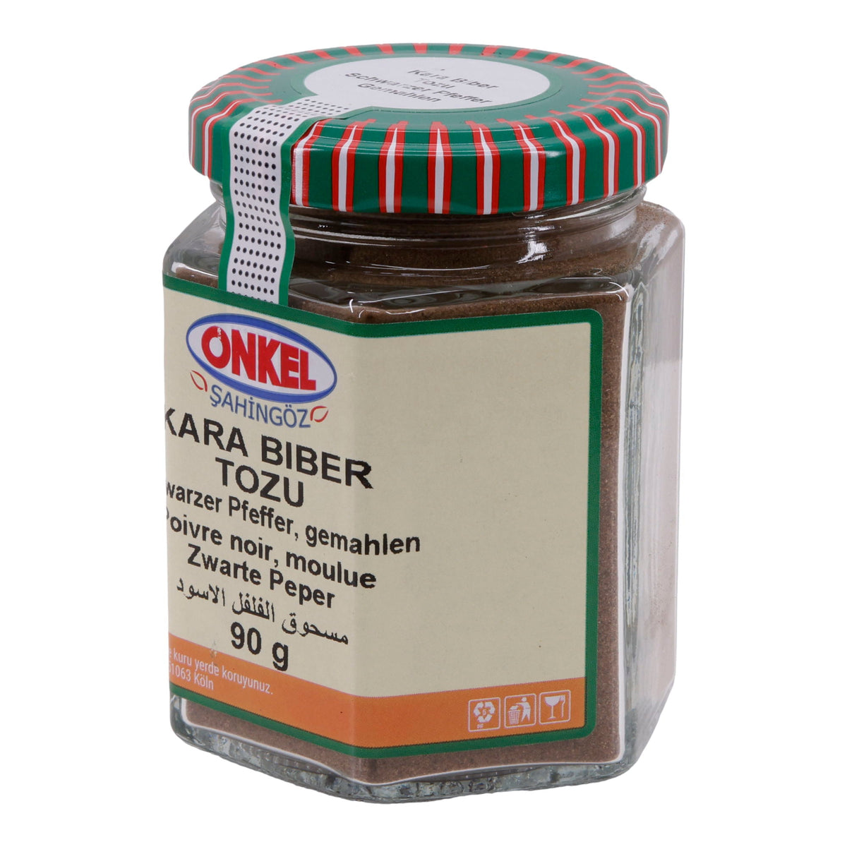 Gewürz Onkel Şahingöz Kara Biber Tozu | Gemahlener Schwarzer Pfeffer | 90 g