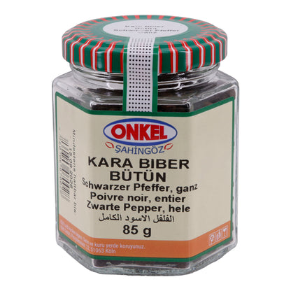 Kara Biber Hele Peperkorrels Şahingöz | Kruiden | Hele Zwarte Peper | 85 g