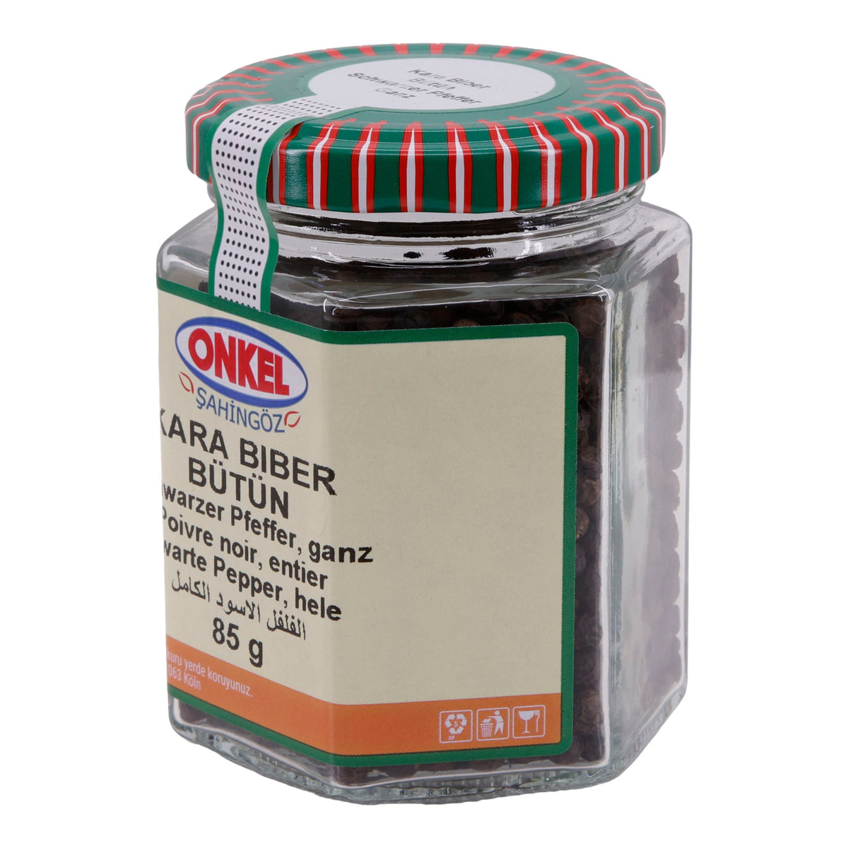 Kara Biber Bütün Onkel Şahingöz | Gewürz | Ganzer Schwarzer Pfeffer | 85 g
