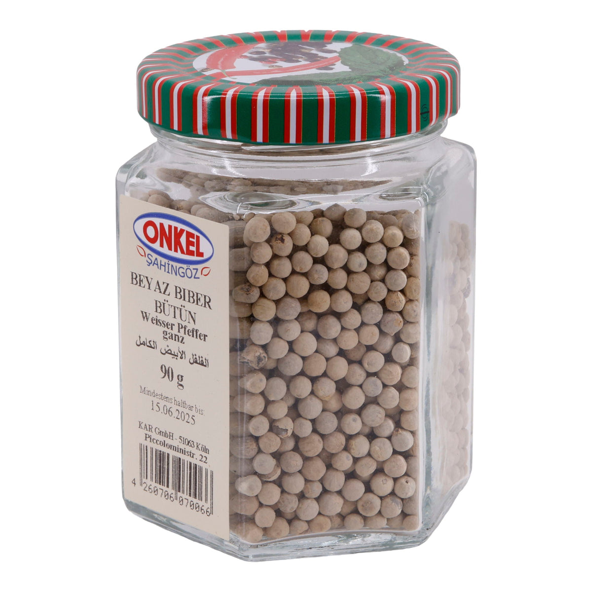 Beyaz Biber Bütün Onkel Şahingöz | Gewürz | Ganzer Weißer Pfeffer | 90 g ONKEL SAHINGÖZ