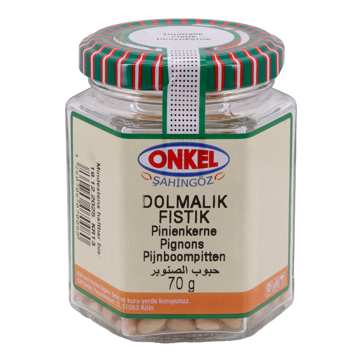 Pinienkerne Onkel Şahingöz | Nuss | Dolmalık Fıstık | 70g
