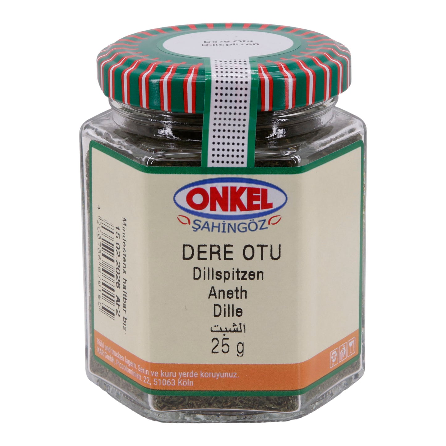 Dere Otu Onkel Şahingöz | Herb | Dill Tips | 25 g