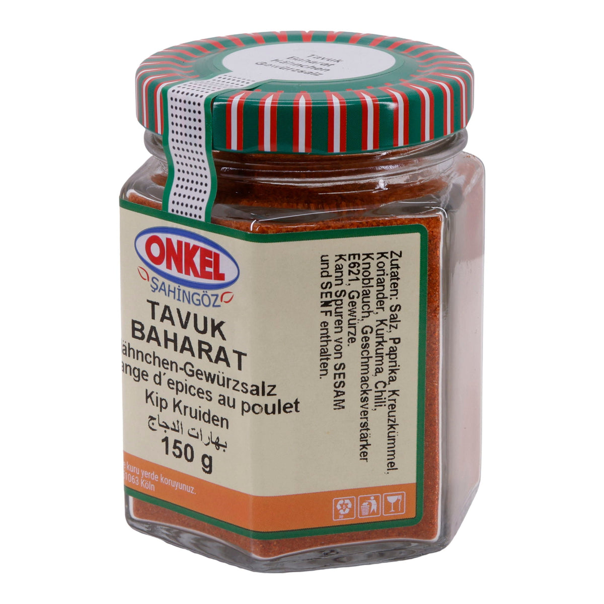 Würzmischung Onkel Şahingöz Tavuk Baharat | Gewürz | für Hähnchengerichte mit Salz | 150 g