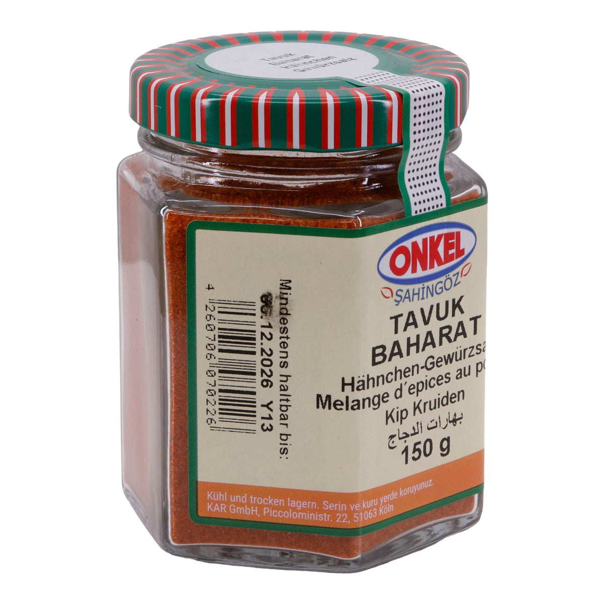 Würzmischung Onkel Şahingöz Tavuk Baharat | Gewürz | für Hähnchengerichte mit Salz | 150 g