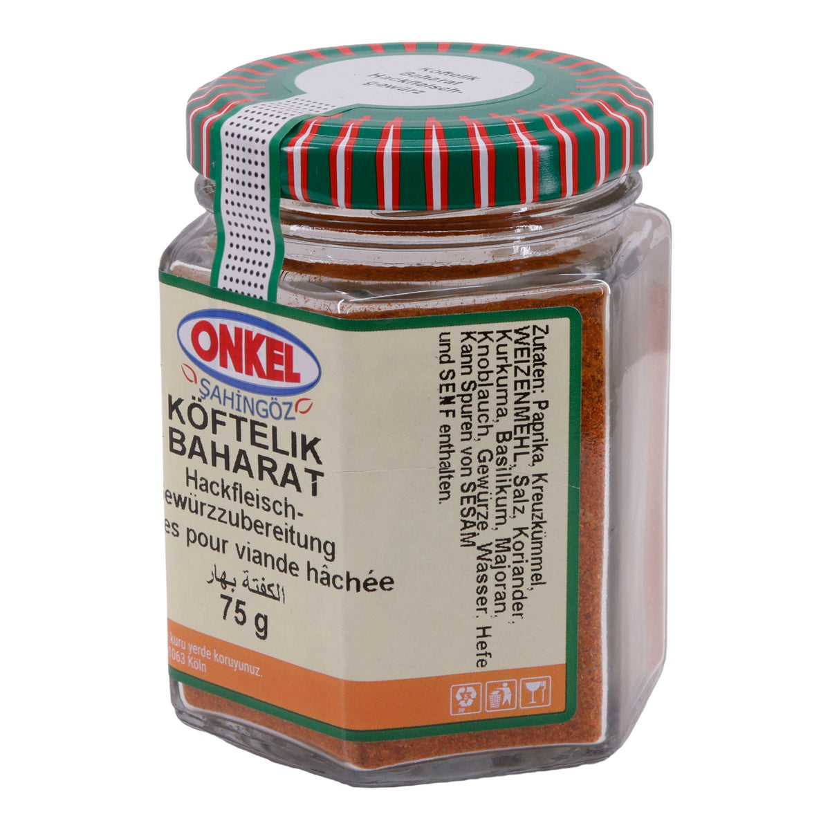 Köftelik Baharat Onkel Şahingöz | Gewürzmischung | Hackfleisch-Gewürzzubereitung | 75 g