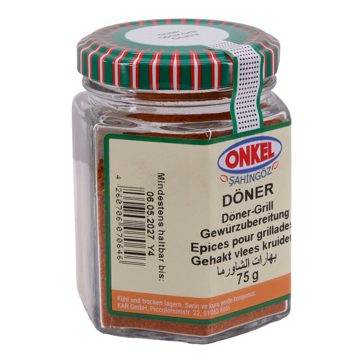 Döner Onkel Şahingöz | Döner-Grill Gewürzmischung | 75 g ONKEL SAHINGÖZ