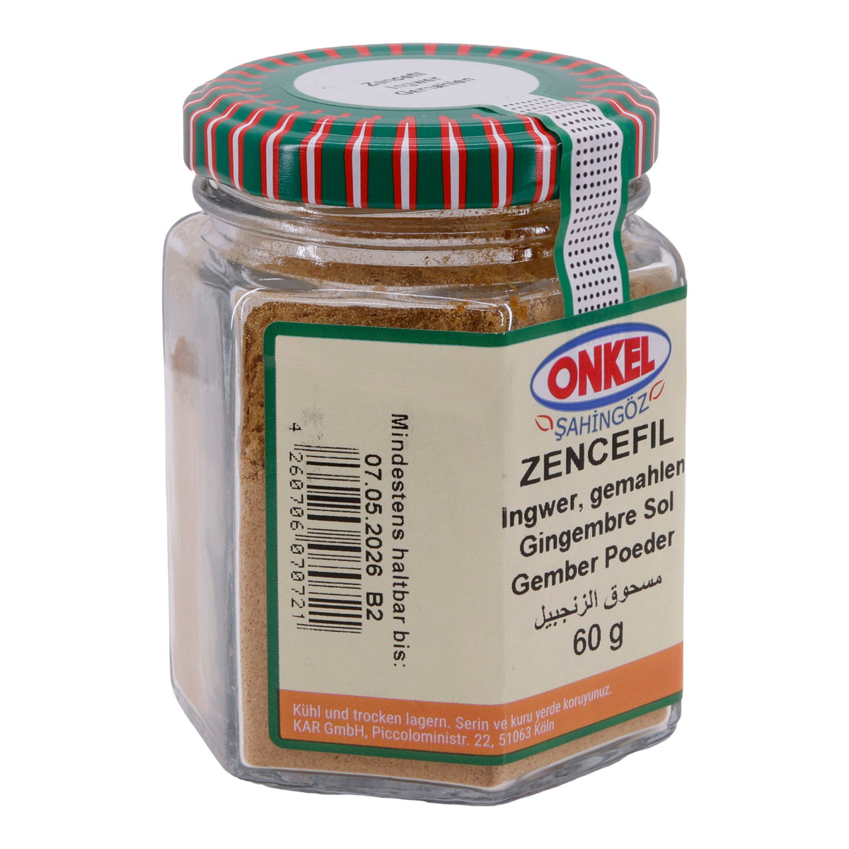 Gewürz Onkel Şahingöz Zencefil | Ingwer gemahlen | 60 g