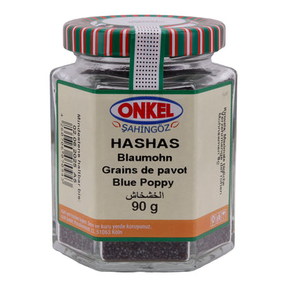 Hashas Onkel Şahingöz | Kruiden | Blauwe maanzaad | 90 g