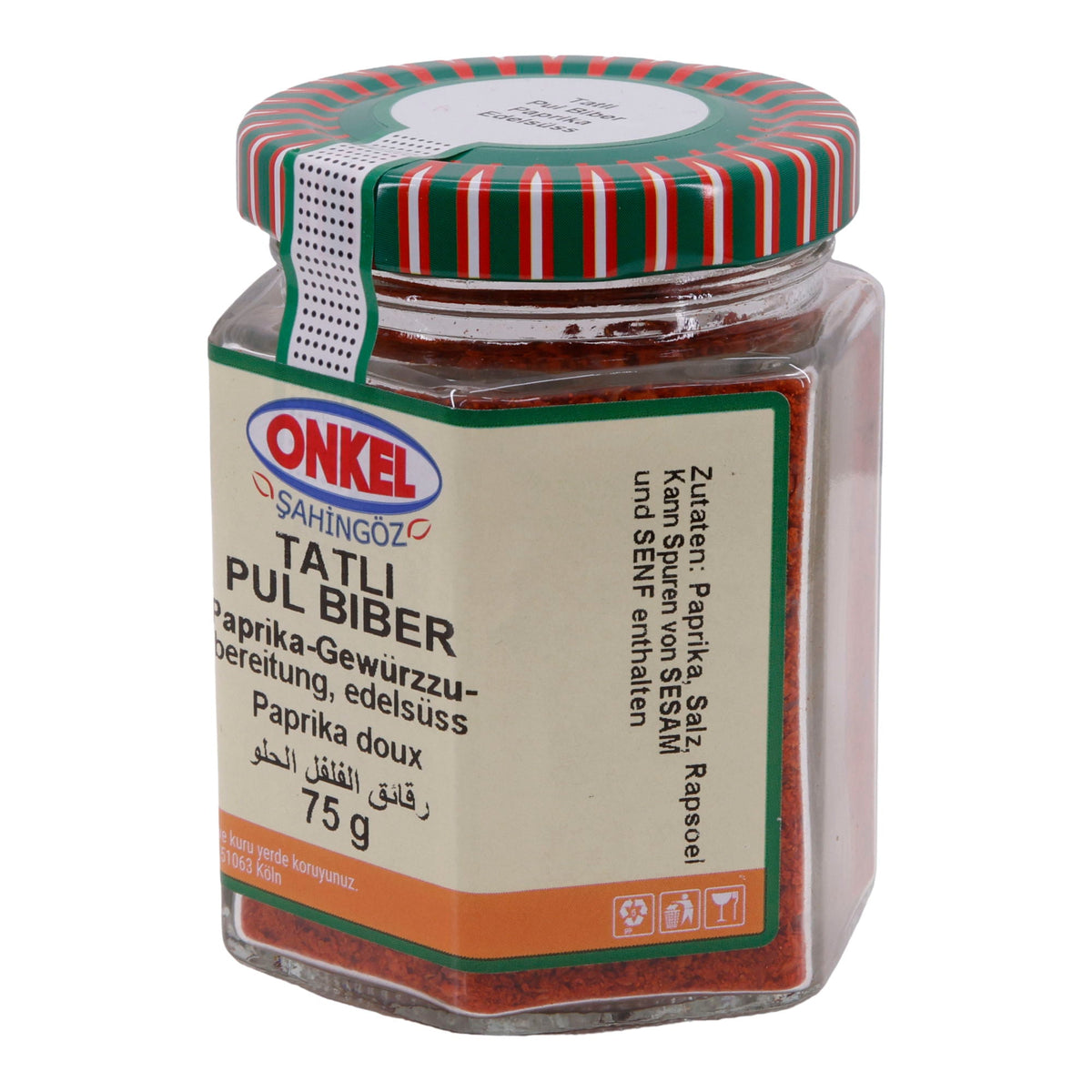 Tatlı Pul Biber Onkel Şahingöz | Paprika-Gewürzzubereitung | Edelsüß | 75 g