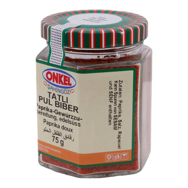 Tatlı Pul Biber Onkel Şahingöz | Paprika-Gewürzzubereitung | Edelsüß | 75 g