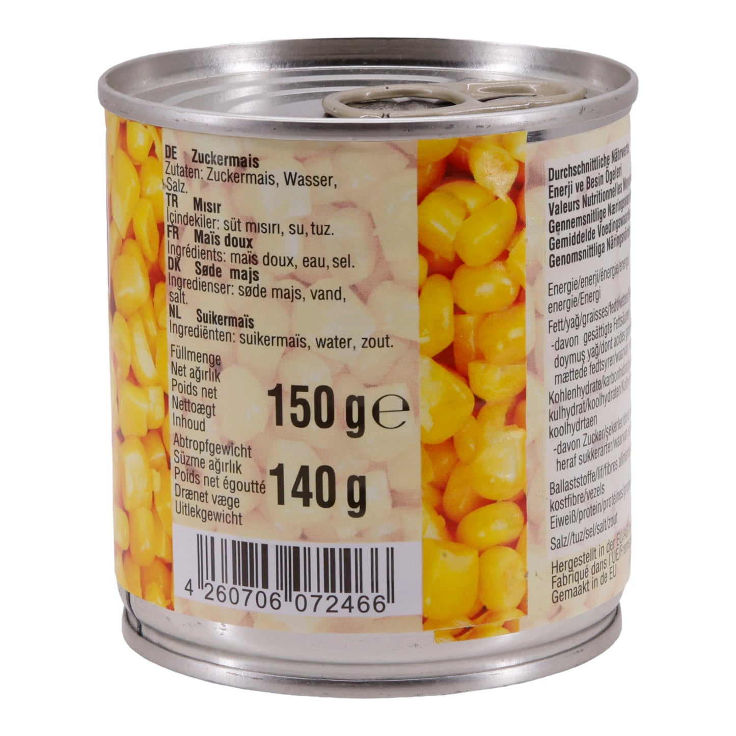 Zuckermais Dere | Gemüse | Süß, für vielseitige Verwendung | 150g
