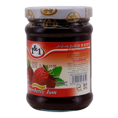 Konfitüre 1&1 | Erdbeerkonfitüre | Fruchtiger Genuss für Ihren Frühstückstisch | 350 g