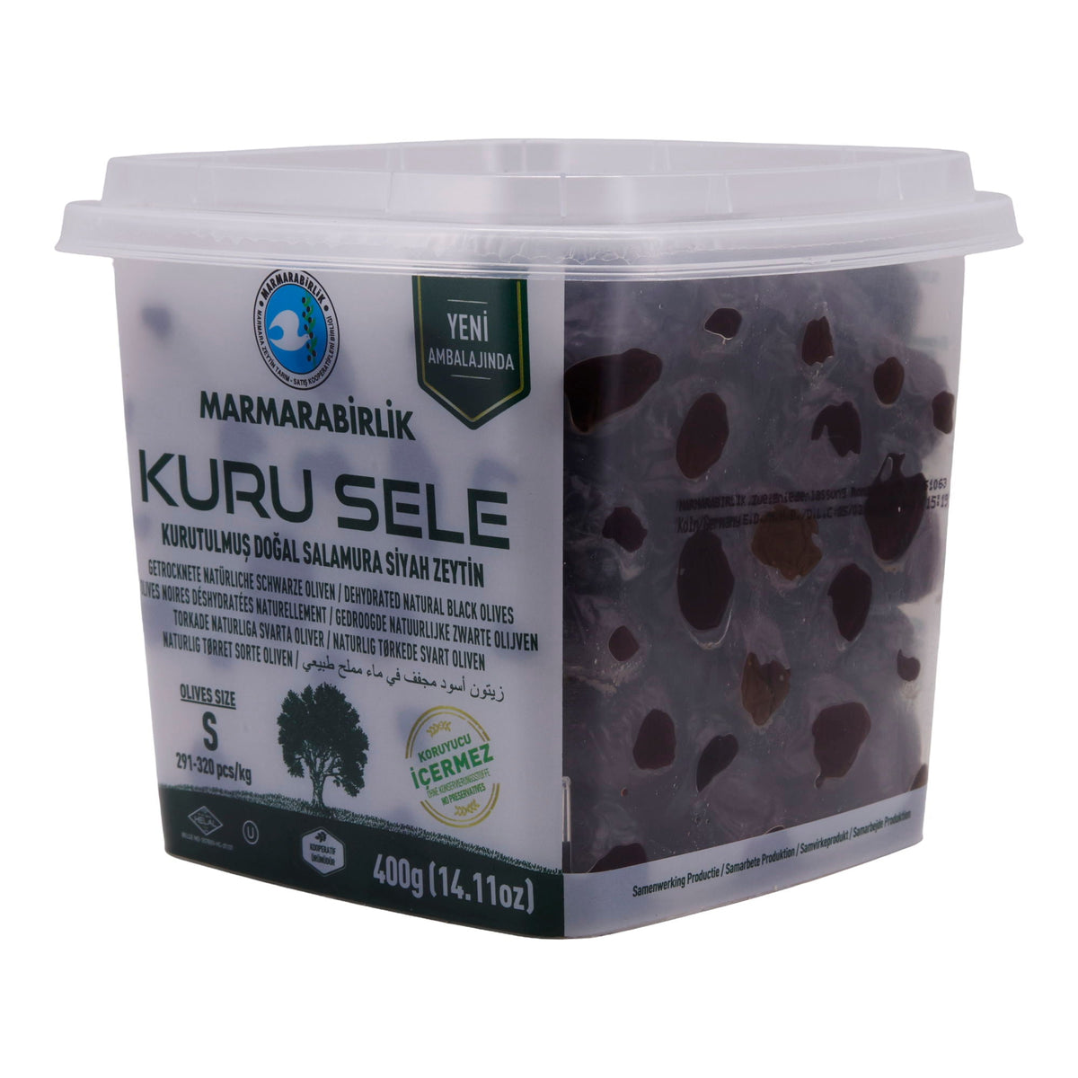 Oliven Marmarabirlik | Kuru Sele S | Getrocknet, schwarz, traditionell | 400g
