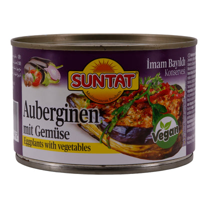 Fertiggericht SUNTAT | Auberginen mit Gemüsefüllung | Traditionell türkisch | 400 g