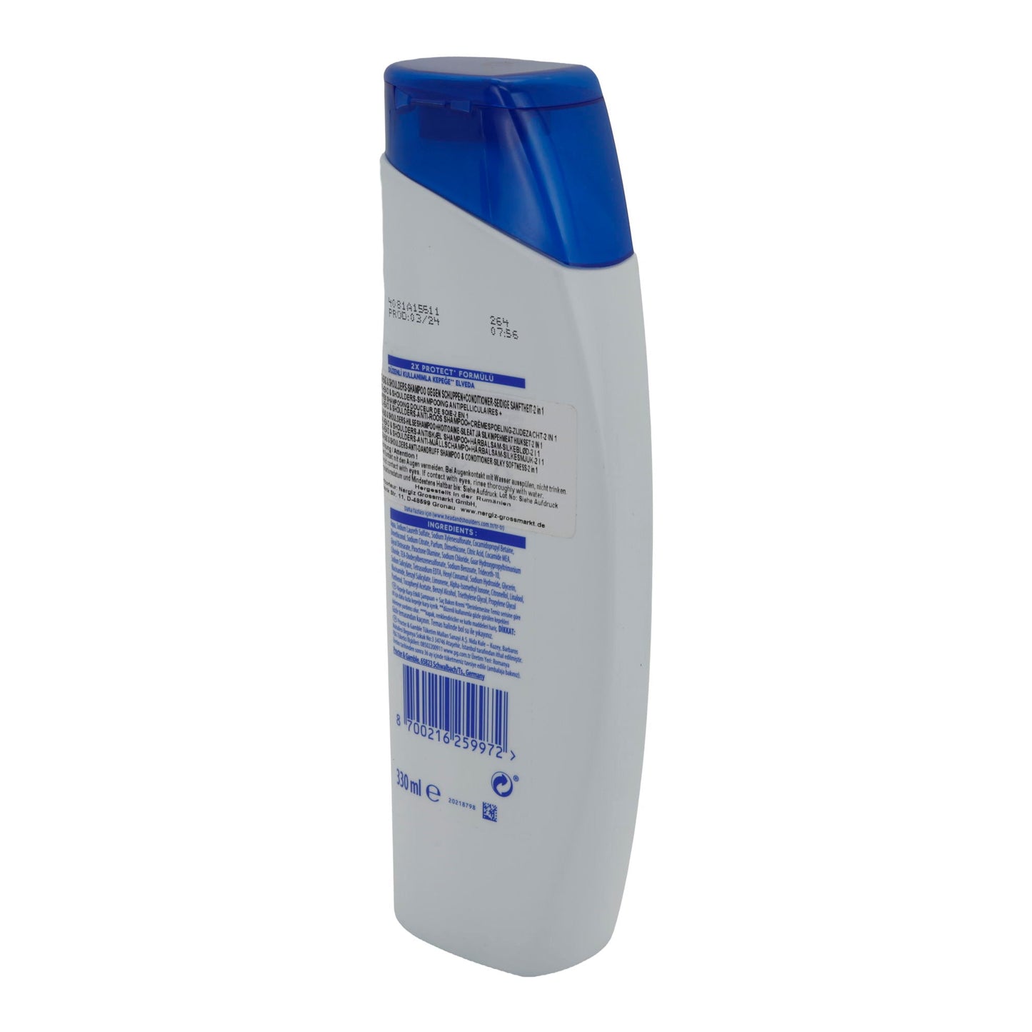 Anti-Dandruff Shampoo Head & Shoulders 2in1 | Shampoo | Silky Softness | 330 ml