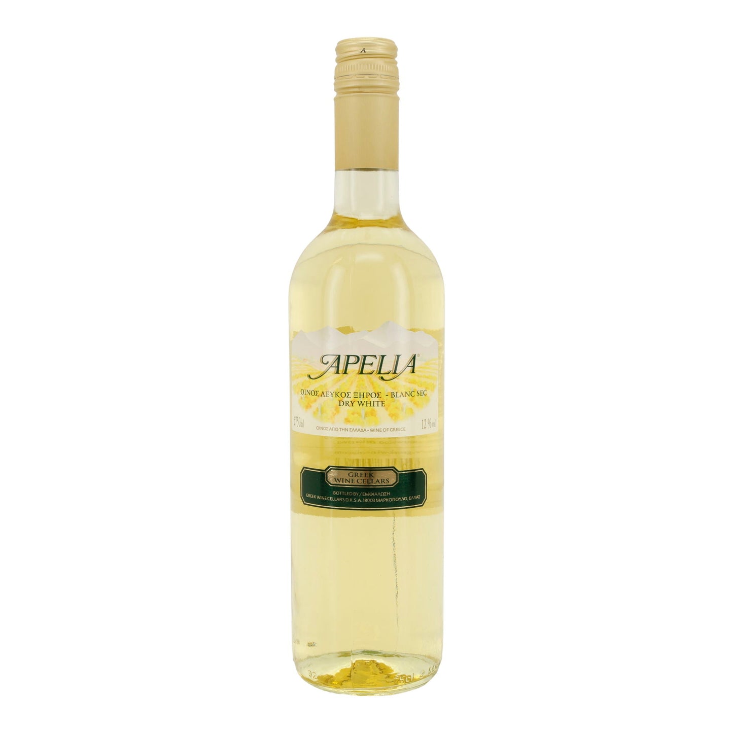 Apelia Weißwein trocken | Griechischer Qualitätswein | 12 % vol | 750 ml